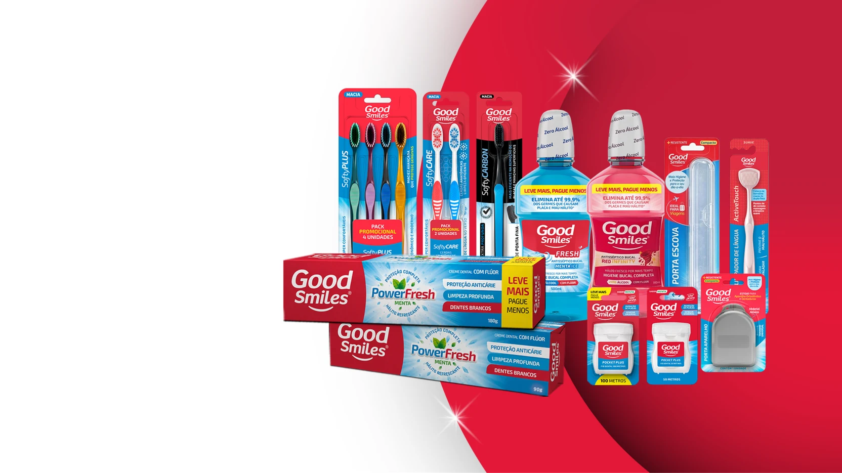 Linha completa de produtos Good Smiles